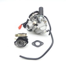 Vergaser 24mm+ Ansaugstutzen für China 4-Takt Roller GY6 125ccm REX RS