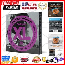 Electric Guitar Strings, XL Nickel, -3D, Super Light Gauge 09-42, 6-String Se...