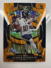 2025 Panini Select Luther Burden III Rookie Orange Shock Prizm #72 /499 Bears
