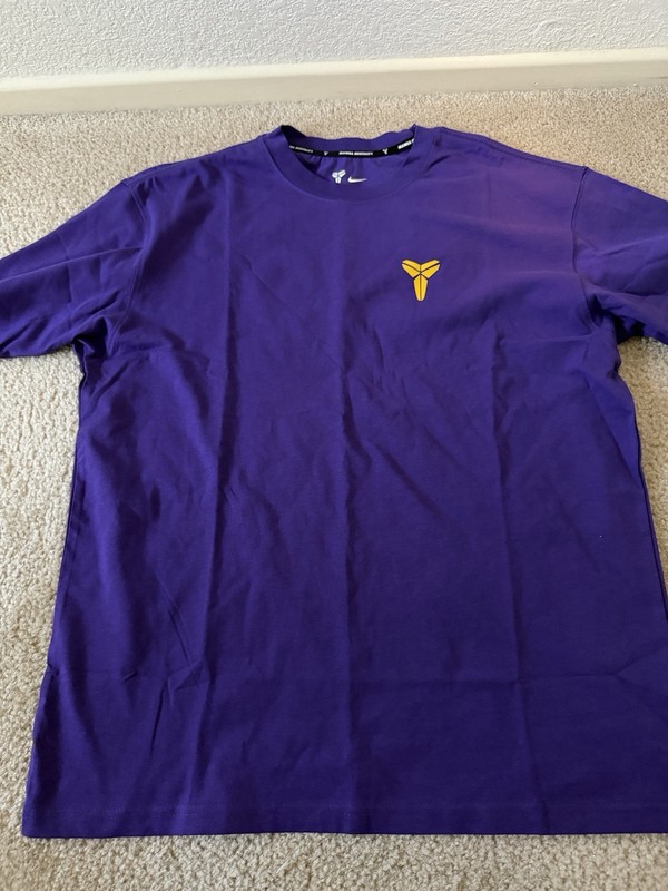 *BRAND NEW* Men Nike X Kobe Basketball Dri Fit T-shirt Purple Sz Lrg HJ3318-504