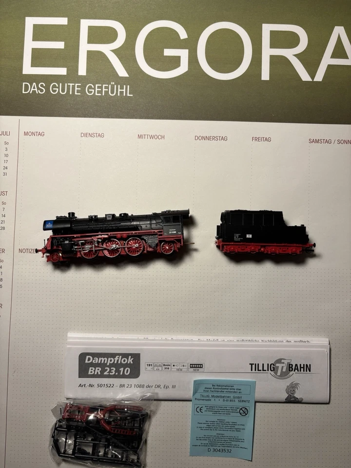 Tillig Bahn Modelleisenbahn Spur TT in OVP Modellbahn Dampflock - Bild 3 von 4