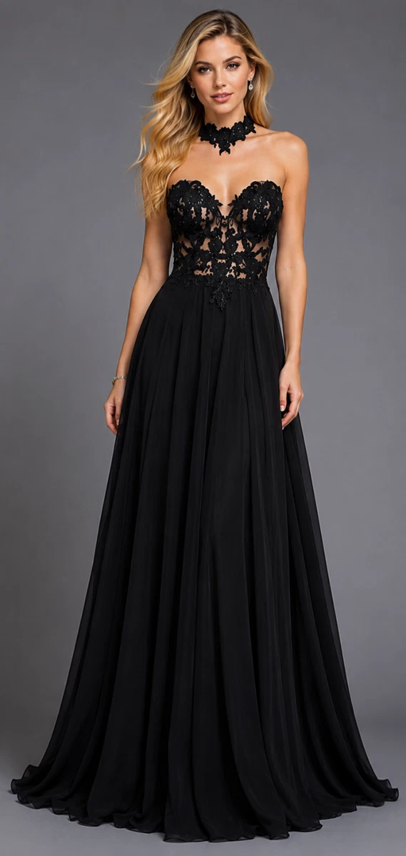 La Femme Black Dresses for Women for sale