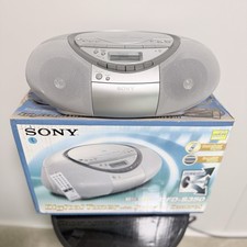Sony CFD-S350 AM/FM Stereo Radio CD Cassette Boombox Mega Bass Fully TESTED