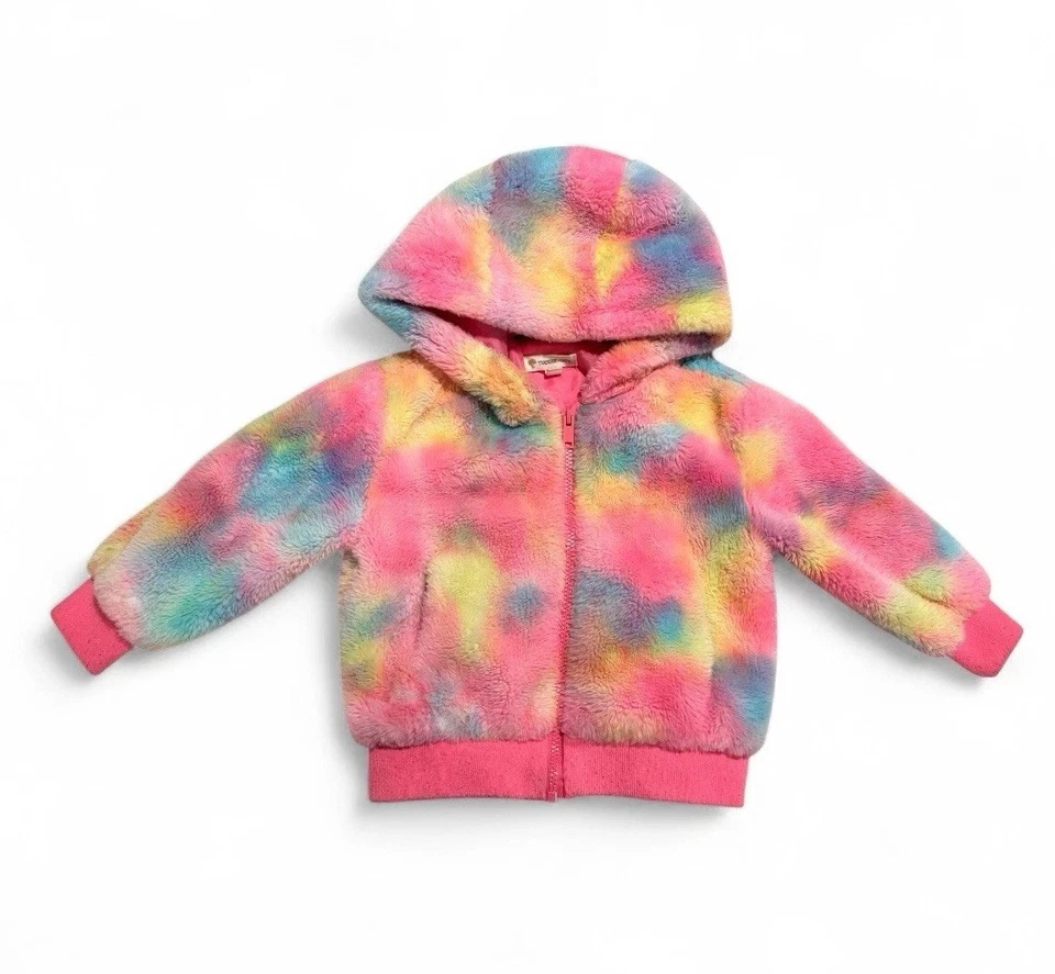 Chaqueta TUCKER + TATE Niña Talla 3 Piel Sintética Tie Dye En Gasa Rosa Multi Foto 2 de 4