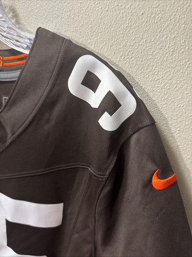 New Nike Myles Garrett #95 Vapor FUSE Cleveland Brown Jersey Sz Med Authentic - Picture 11 of 17