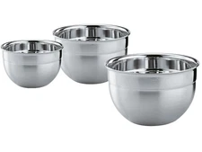 Rosle 15700 Stainless Steel 3 Piece Set for Mixing Prep Serving Bowls (1.7qt,...