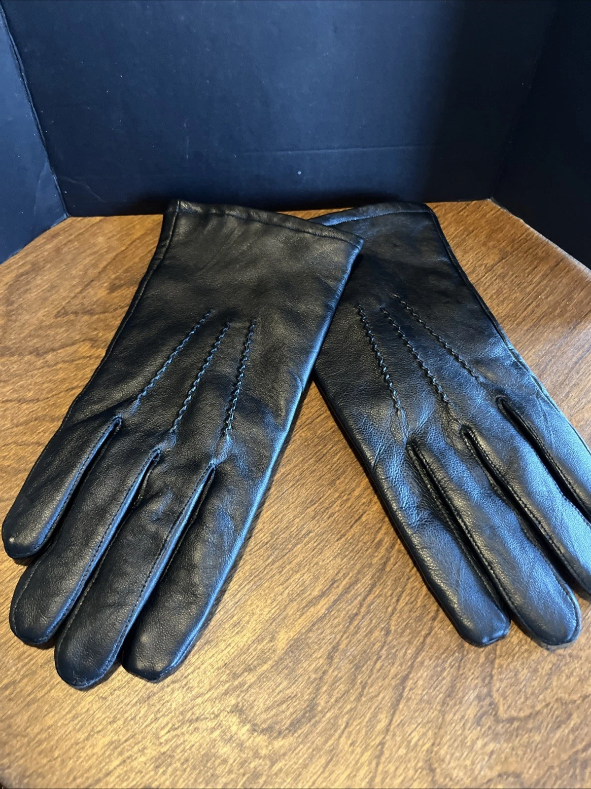 Men’s Black Leather Gloves With Thinsulate Size Large