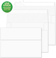 50 Pack A4 Envelopes 4.25 X 6.25 Self Seal White Paper for 4X6 Card Mailing