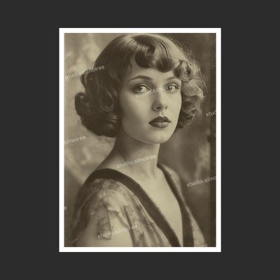 SW Foto Abzug Vintage Frau im Bett Boudoir Glamour Nude Art 1920 10x15 a[qdmfg7]