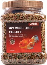 Floating Goldfish Food Pellets 12oz Pond Fish Food Natural Color Enhancing