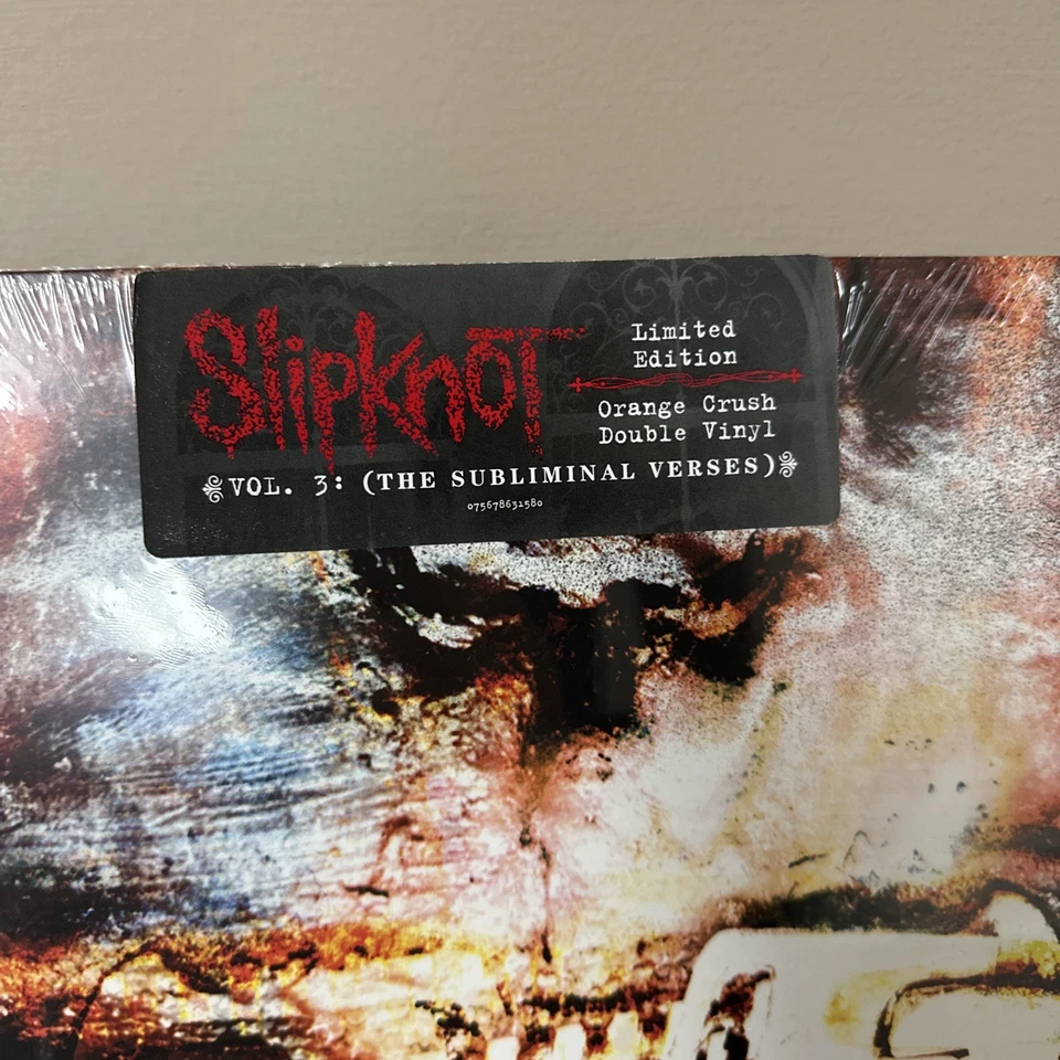 SLIPKNOT Vol. 3 The Subliminal Verses ORANGE CRUSH COLORED VINYL 2LP NEW LIMITED - Image 3 of 4