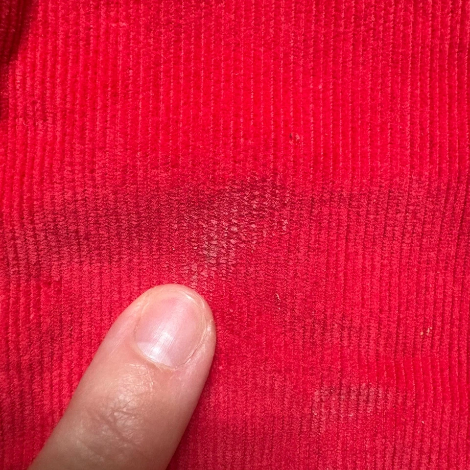 Mud Pie 红色灯芯绒短袖领女孩连衣裙 4T 码 — 第 4/4 张图片