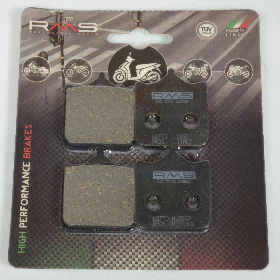 Plaquette de frein RMS TM 300 SMM 2015 endurance et mordant AV