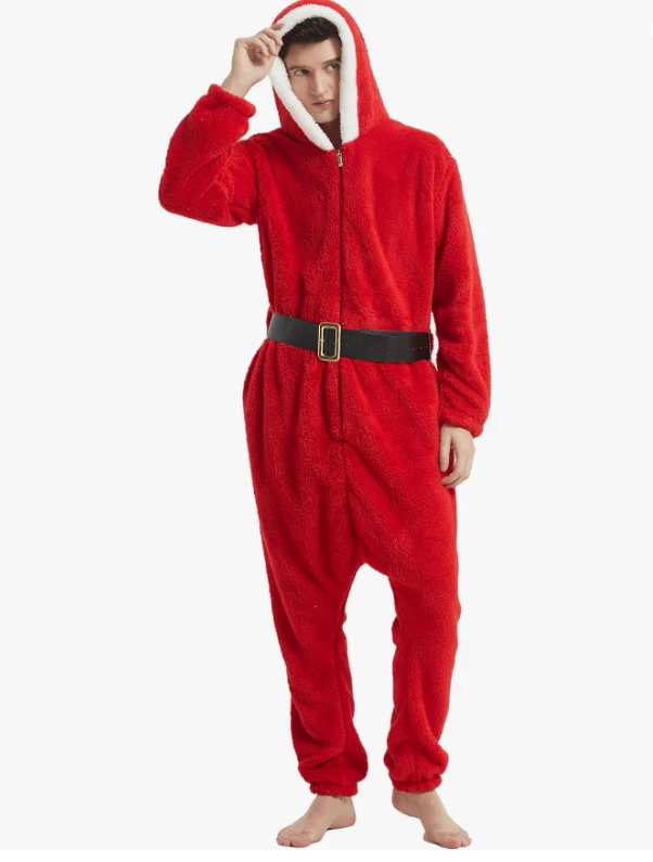III HHONS SANTA DISFRAZ MONO ROPA DE DORMIR HALLOWEEN NAVIDAD ADULTO X-GRANDE Foto 2 de 4