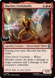 Shocker, Unshakable (Foil) #89 Marvel's Spider-Man MTG