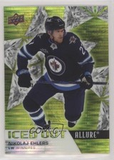2021-22 Upper Deck Allure Iced Out Green Rainbow 89/99 Nikolaj Ehlers #IO-5 1c0s