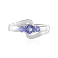 Cavill Tansanit Ring 925 Sterling Silber 0,37Ct Damen Rundschliff- Echtschmuck