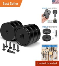 Heavy Duty Magnets with Hole 150LB Strong Neodymium Wall Mount Magnets 6 Pack