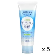 KOSE Softymo Collagen Facial Cleanser x 5 Japan
