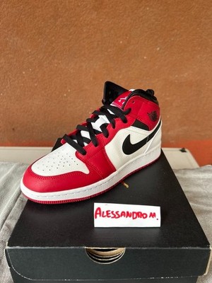 Jordan Air Jordan 1 Mid GS Chicago 554725-173 Größe 5Y DS Neu