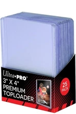 Ultra PRO 3"x4" 25-  Count 4 Packs- 100 total. Toploader Card Sleeves #15282