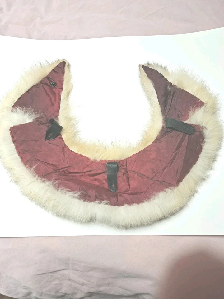 Cuello de piel genuina de zorro ártico Foto 3 de 3