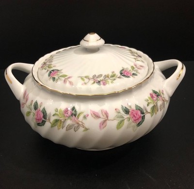 Creative Regency Rose Fine China 2345 Japan Serving Bowl With Handles Vintage