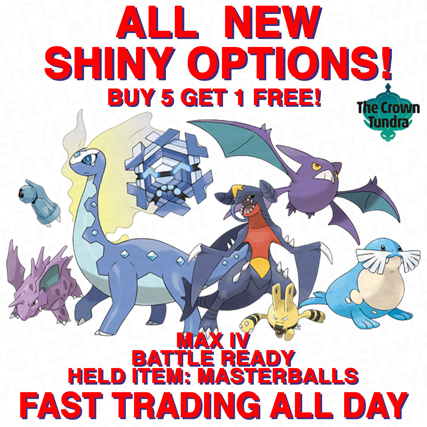 Pokemon Sword And Shield SELECT ALL SHINY LEGENDARY POKEMON 6IV BR Fast  Trading