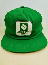 Vintage K Products USA MADE Land O Lakes Farm Patch Trucker Hat Snapback Dad Cap