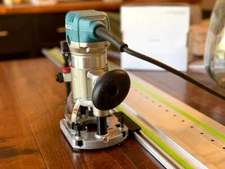 Makita Plunge Base Router Adapter to Festool Guide Rail - XTR01Z & RT0700C