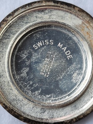 Swiss Made 17 Jewels Impex Shockresisrant Silver Ornate Pocket