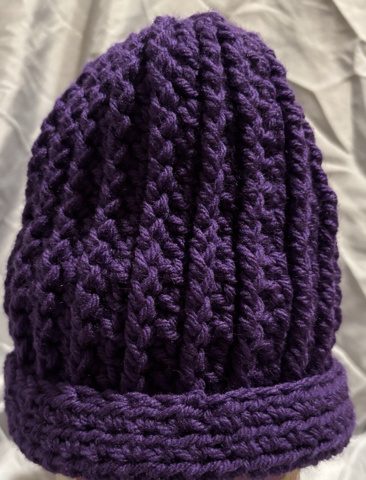 Purple Knit Beanie for Men and Women-image