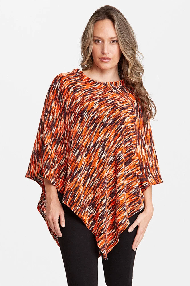 Anthropologie Style Women's Cold Weather Warm Knit Pull Over Poncho Wrap