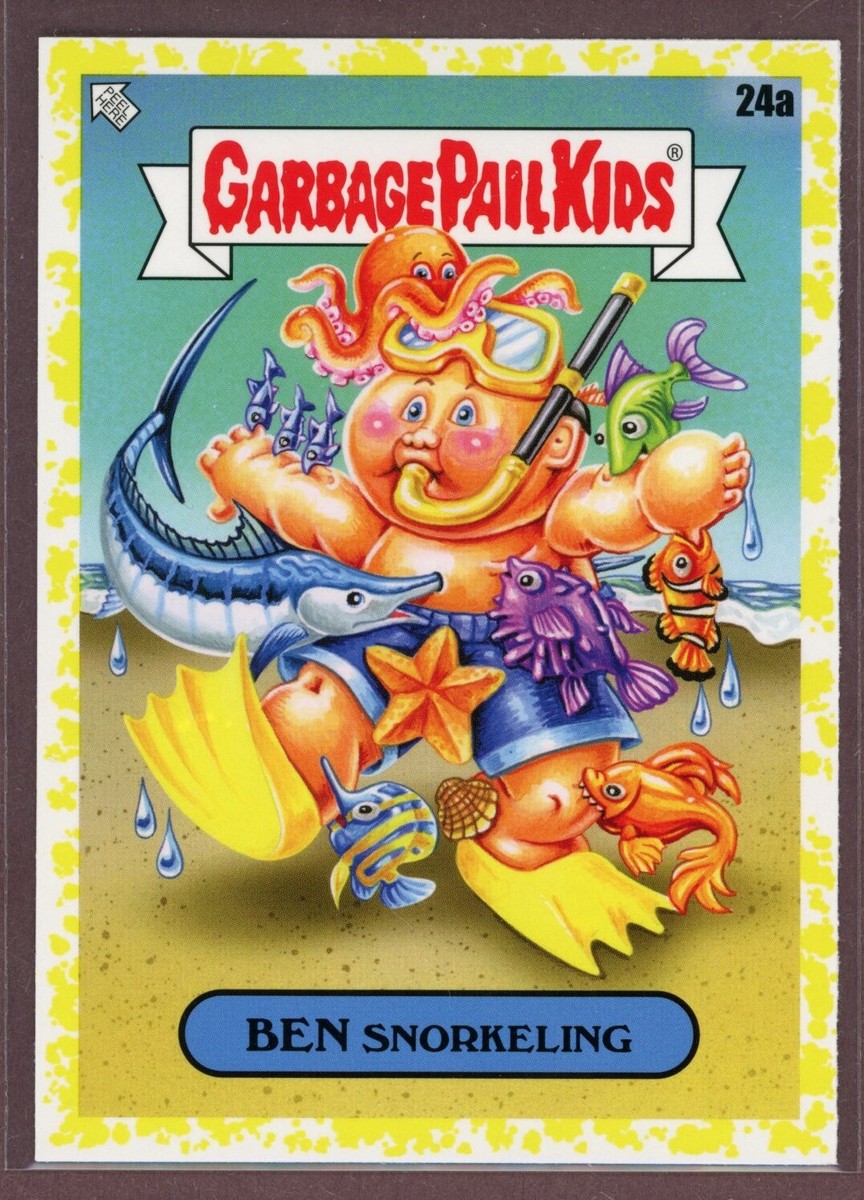 2023 Topps Garbage Pail Kids(GPK) Go On Vacation Phlegm Yellow