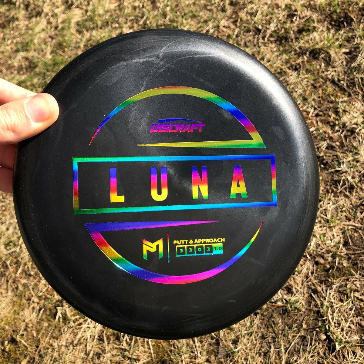 Discraft Luna BLACK Paul Mcbeth Putter 173-174g Rare Brand