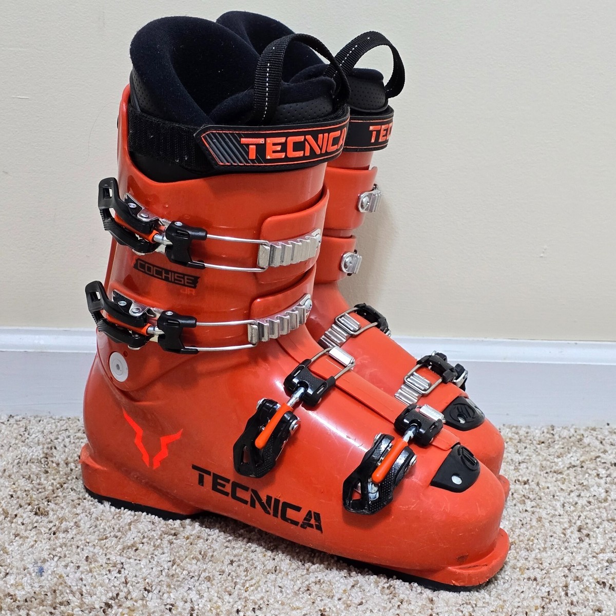 Tecnica Ski Boots, Cochise Jr, Orange, Mondo 26-26.5, Mens 8