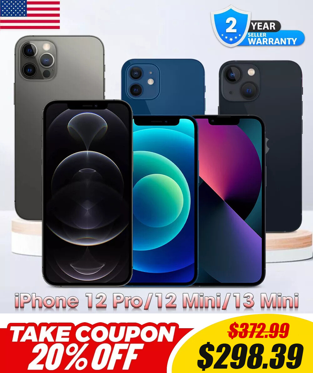 New Sealed Apple iPhone 13 Mini/12 Mini/12 Pro 5G Factory Unlocked