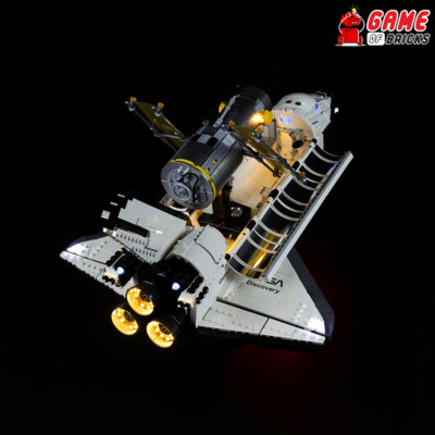 Light Kit for NASA Space Shuttle Discovery - Compatible with LEGO  10283 (Sound)