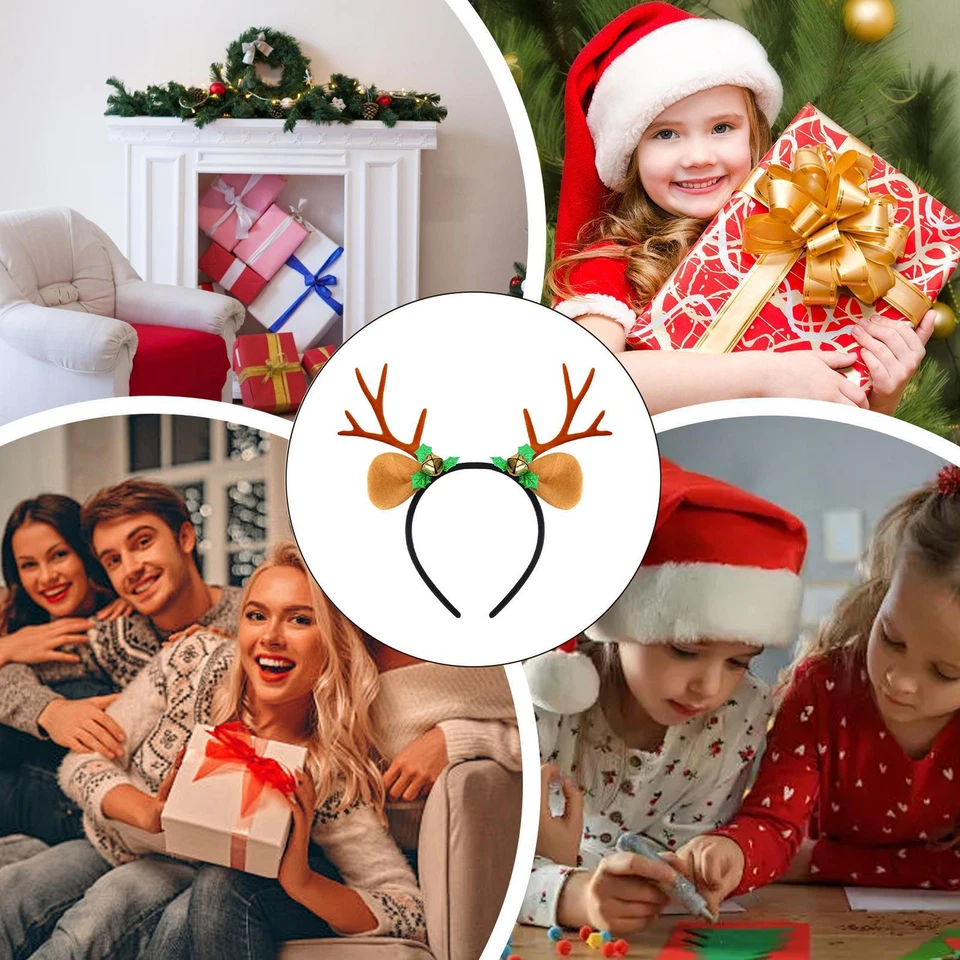 Christmas Deer Headband Soft Christmas Deer Headwear Stylish Reindeer fabulous - image 4 of 4