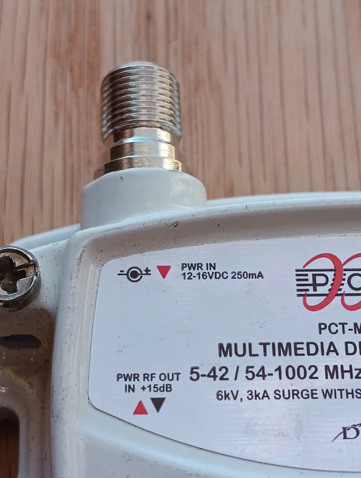 PCT-MA2-M 15dB Gain Multimedia Drop Amplifier RF Signal Booster DSM - Image 3 of 4