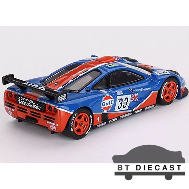 MINI GT MCLAREN F1 GTR 1996 LE MANS 24HR GULF #33 1/64 DIECAST CAR
