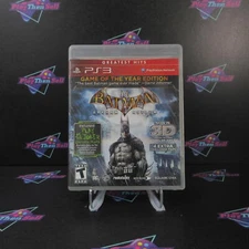 Batman Arkham Asylum PS3 Playstation 3 GOTY GH - 1 Year Warranty Game & Case
