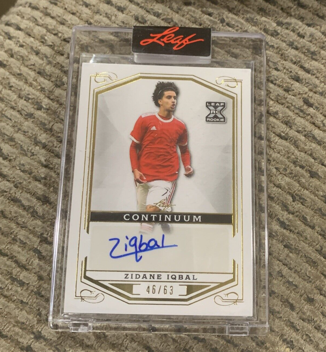 ルミア　サイン Zidane Iqbal 2022 Leaf Continuum Soccer XRC Autograph Auto #46/63