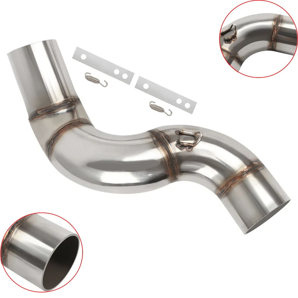 Silenciador de enlace de tubo medio de escape para Kawasaki Ninja ZX6R ZX-6R 2005-2008 2006 Foto 4 de 4