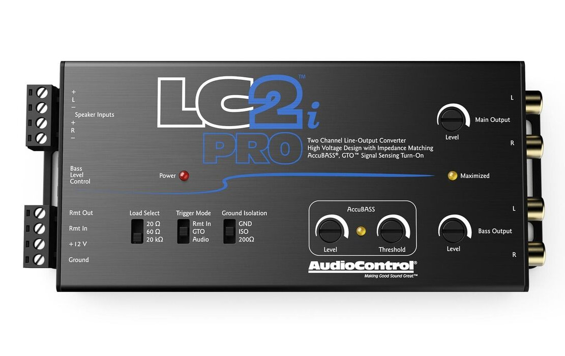 2-канальный линейный преобразователь AudioControl LC2i Pro с поддержкой Accubass