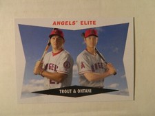 2020 Topps Archives 1960 Topps Combos Card of Ohtani  / Trout  - Angels HOT  HOT