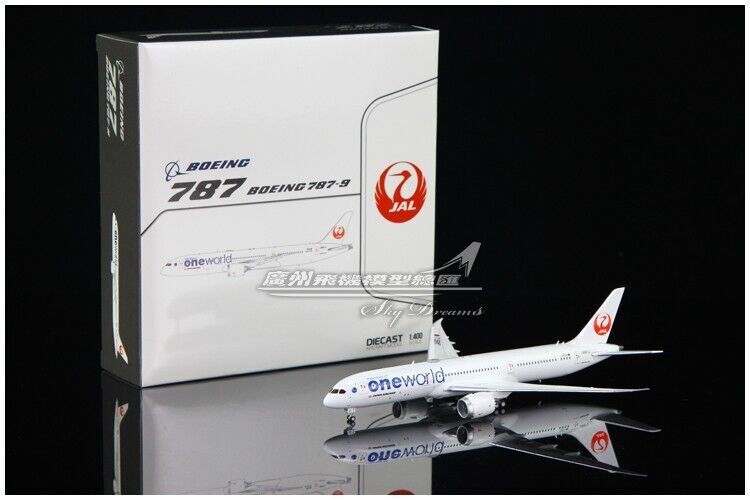 1:400 JC Wings JAPAN AIRLINES Oneworld BOEING 787-9 Airplane