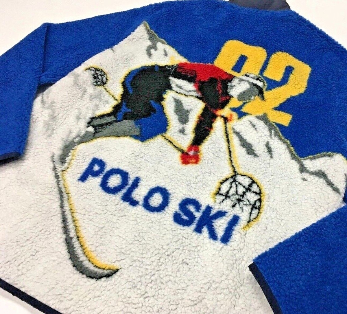 Polo Ralph Lauren VTG 90s Retro Ski 92 Sherpa Fur Fleece Polo Ralph Lauren VTG 90s Retro Ski 92 Sherpa Fur Fleece
