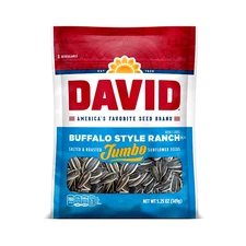 DAVID Roasted and Salted Buffalo Style Ranch Jumbo Sunflower Seeds, 5.25oz