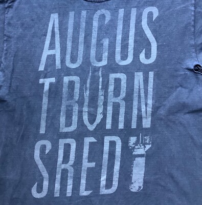 Y2K 2000s August Burns Red T Shirt Metalcore Band Hardcore Distressed Worn Small